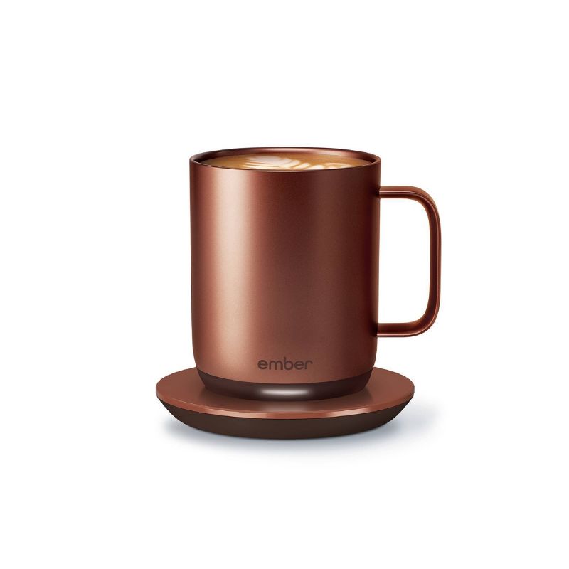 Ember Temperature Control Smart Mug 2, 10 oz, Copper, 1.5-hr Battery Life - App Controlled Heated Coffee Mug