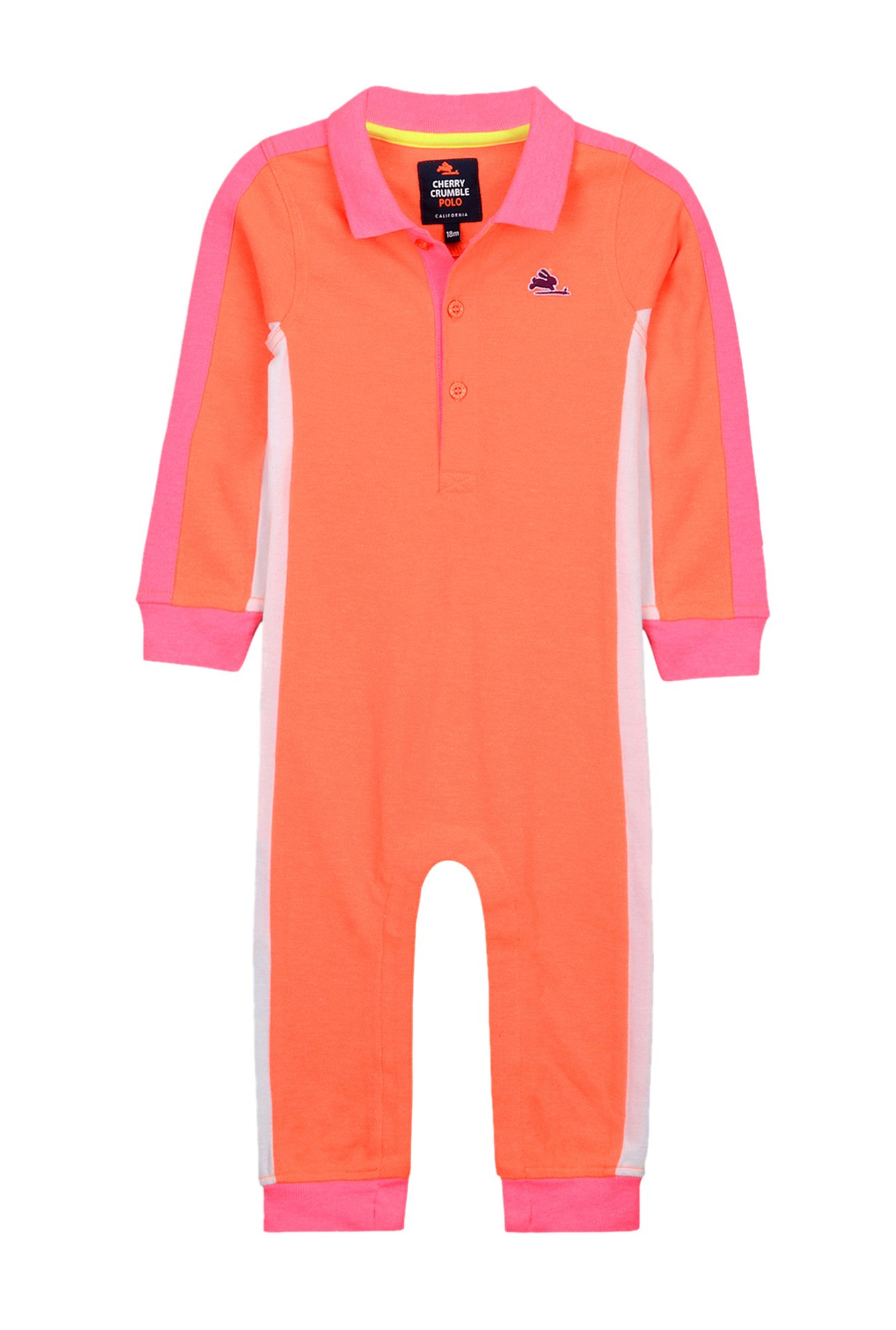 Cherry Crumble By Nitt Hyman Kids Orange Solid Bodysuit