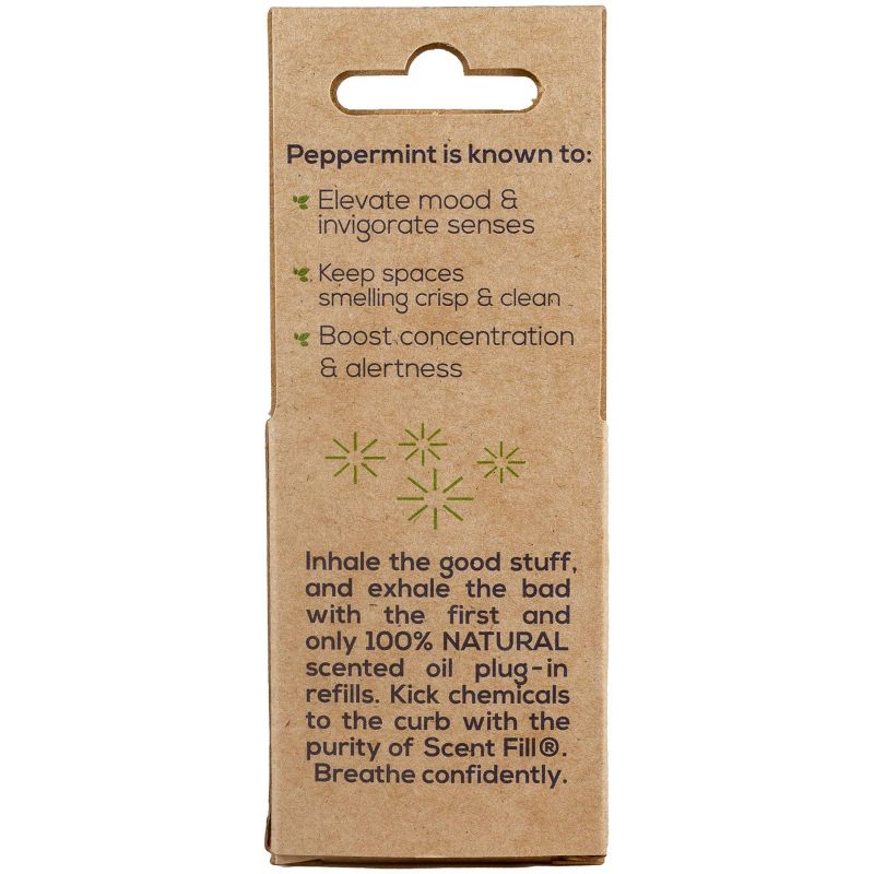Scent Fill Oil Plugin Refill - Peppermint Scented - 2.85oz