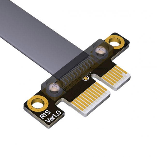 Jimier PCI-E Gen3.0 1x To 16x Riser Cable 30cm PCI-Express PCI-E X16 Extender Right Angled Elbow Design EP-114