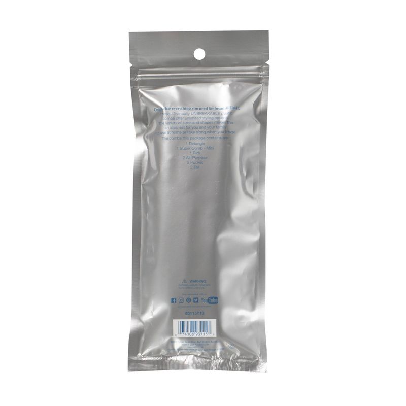 Conair Multipack Combs Made in USA - 12pc