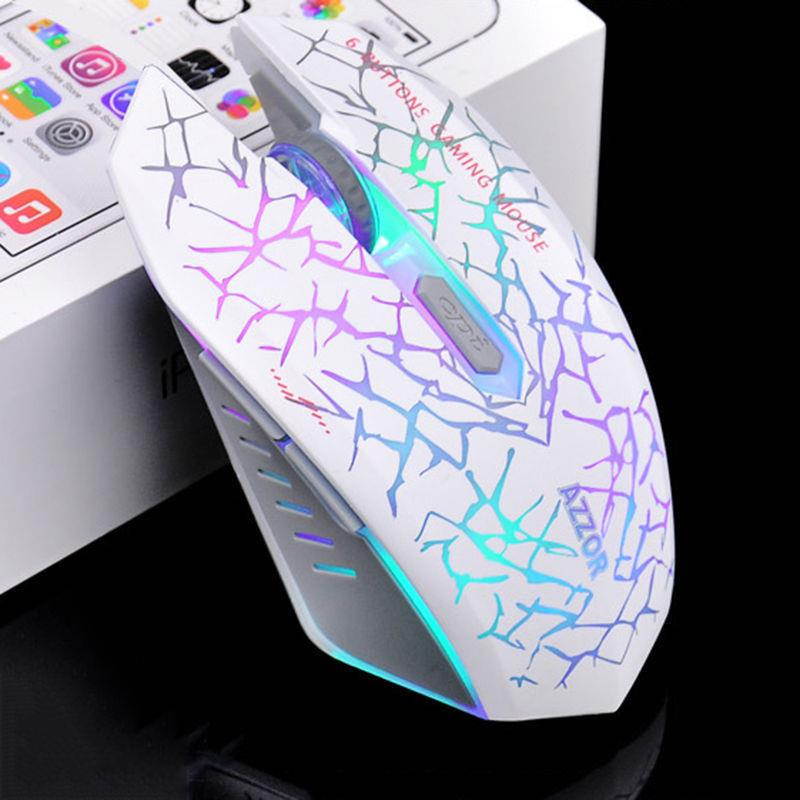 2.4GHz Wireless AZZOR M6 Rechargeable Silent Ergonomic Optical Usb Gaming Mouse
