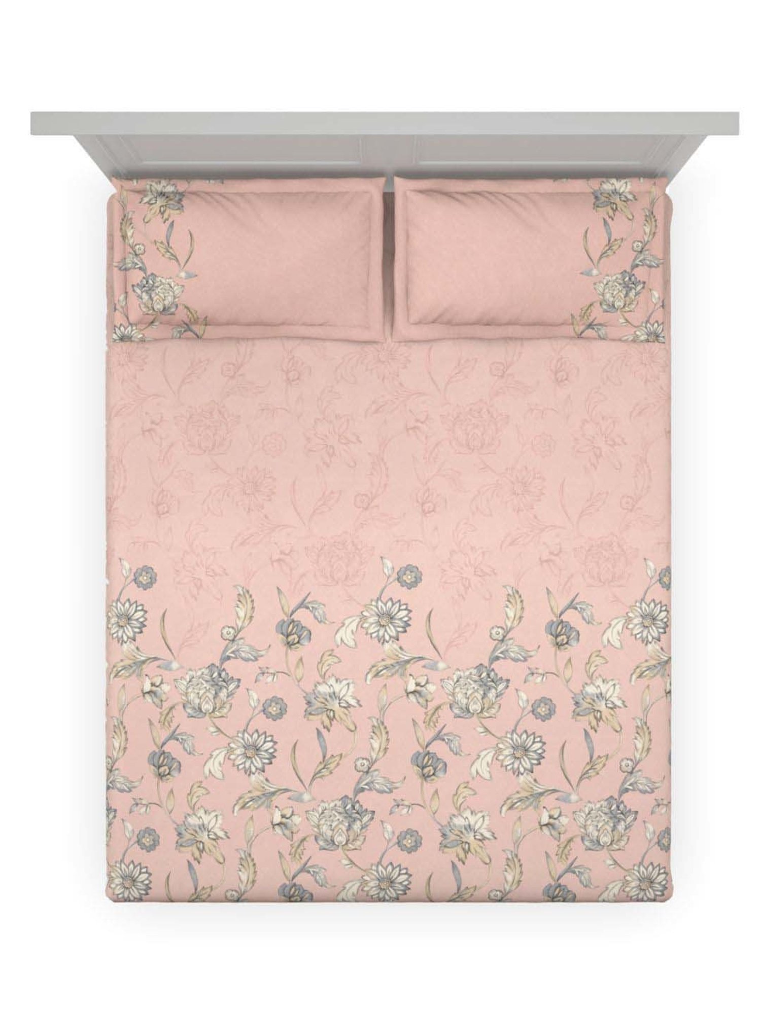 Maspar Purple 100% Cotton 200 TC Bed Sheet Set