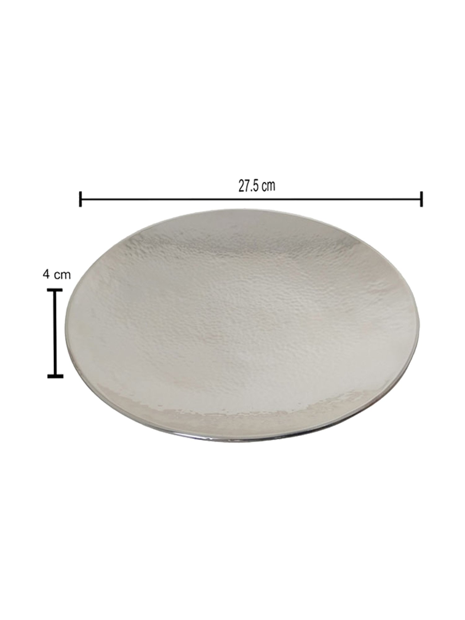 Episode Silver Plated Tray - Round (Extra Small)