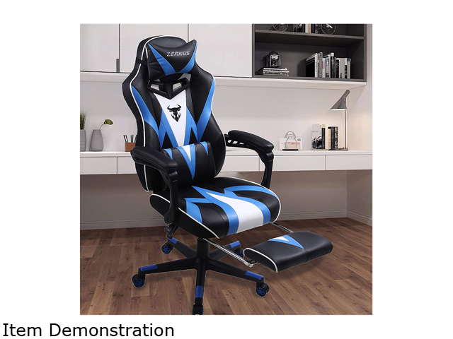 Zeanus Pink Ergonomic Gaming Chair for Girl, Gaming Chair with Footrest, Gaming Chair for Adults, High Back Racing Chair, Computer Chair with Massage, E-Sports Gamer Chair, Big and Tall Gaming Chair