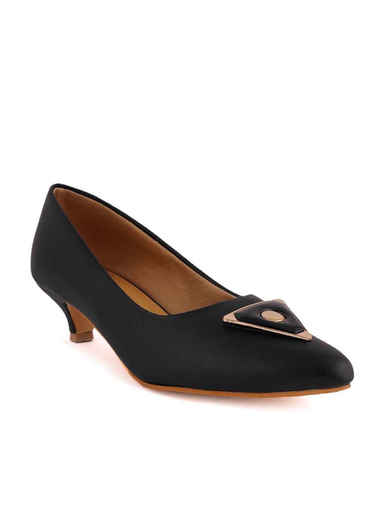 Scentra Women's Black Casual Pumps