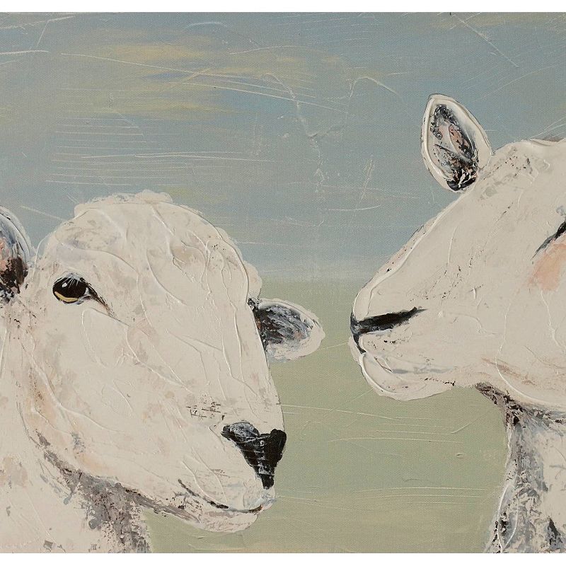 24" Bashfull Sheep with Handpainting Decorative Wall Art - StyleCraft