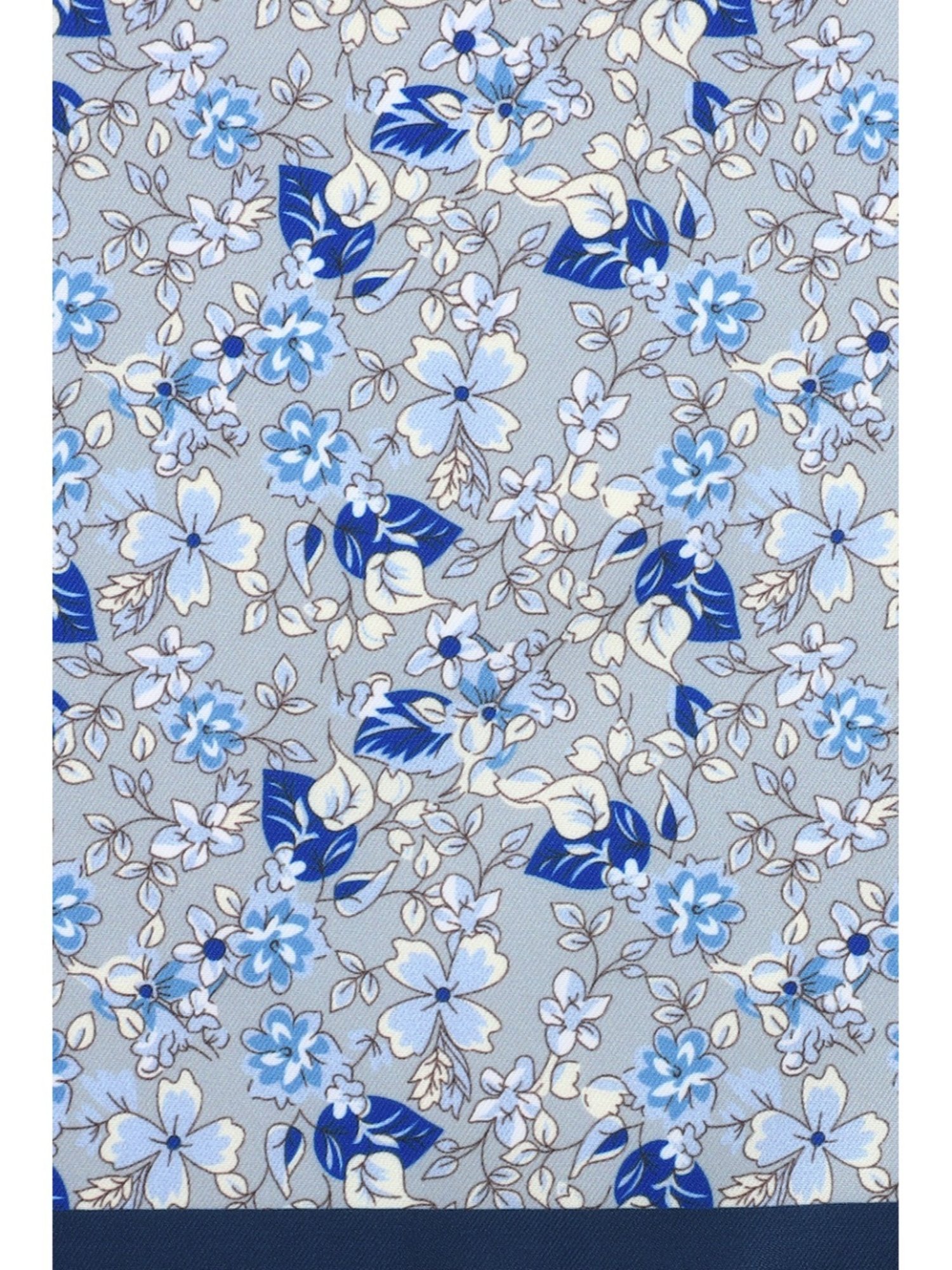 Van Heusen Green Printed Pocket Square