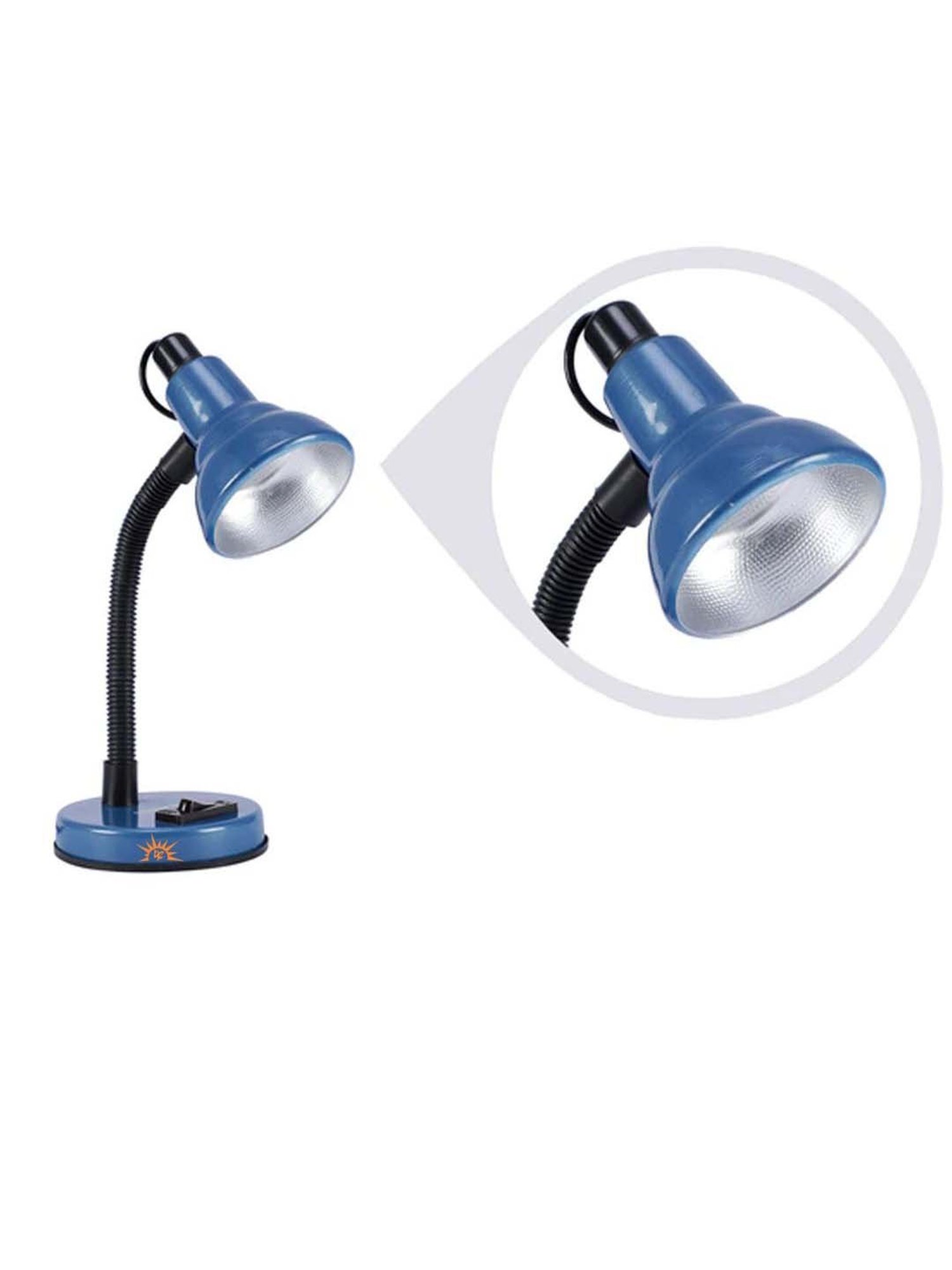 DecorativeRay Red PVC Study Table Lamp - Set of 1