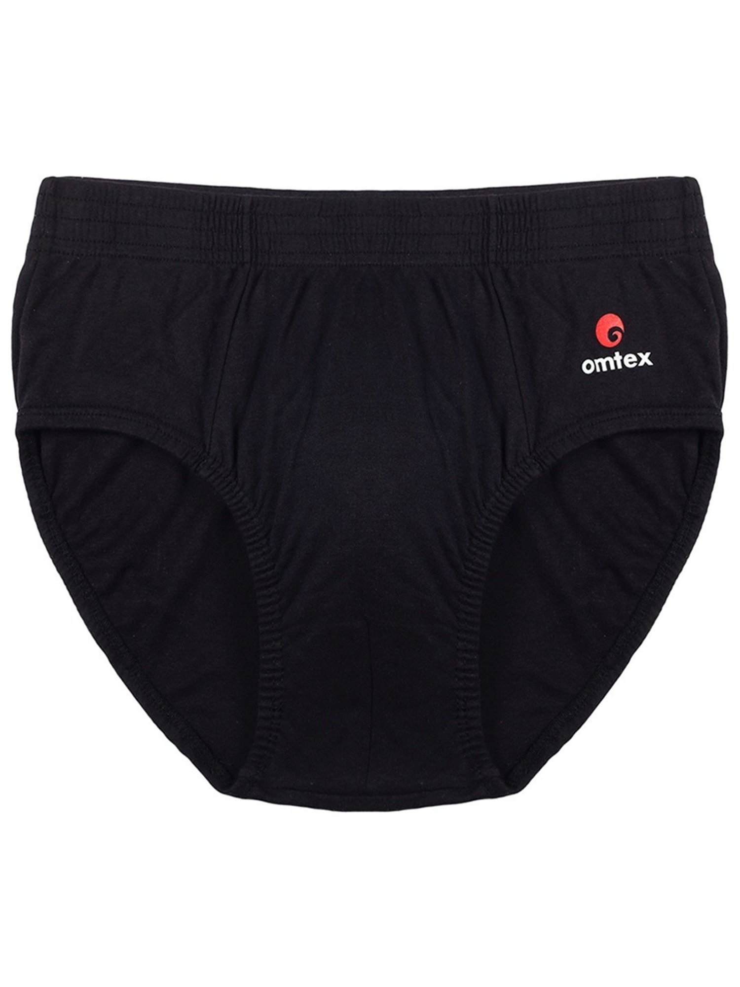 Omtex Men's Sports Cricket Special Brief Pack of 2 (Black & Navy) Size - XL