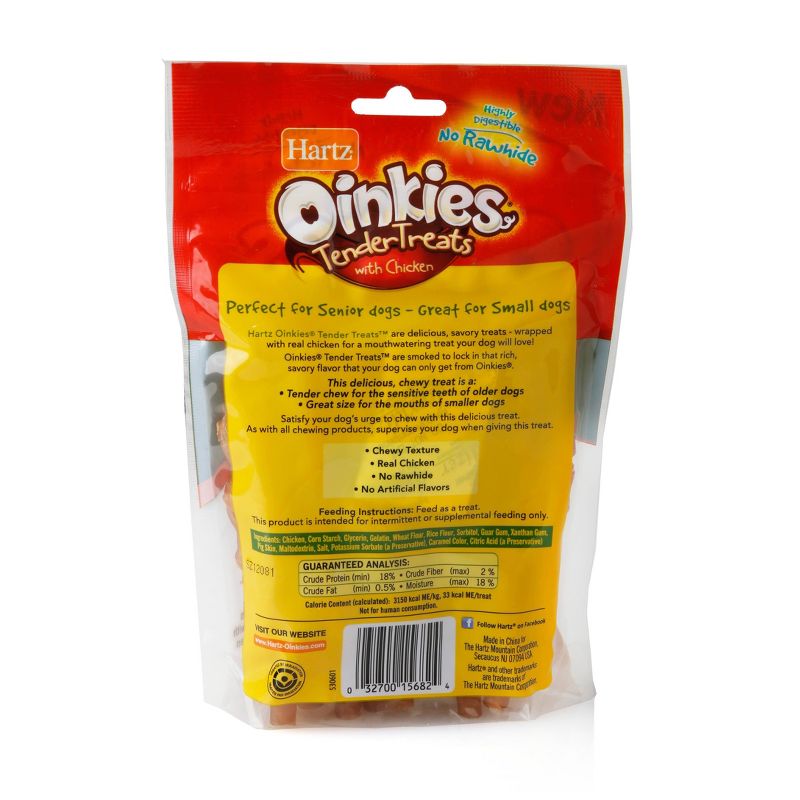 Oinkies Tender Treats Jerky with Chicken Senior Dog Treats - 18pk
