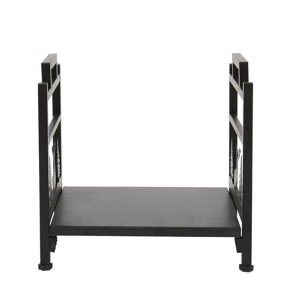 Metal Firewood Log Bin Wood Storage Holder Fireplace Kindling Stand US SHIP