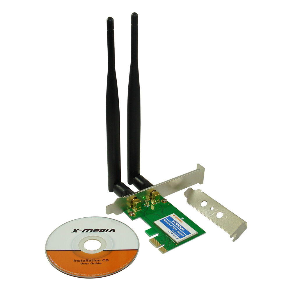 X-MEDIA XM-WN3800D 300Mbps Wireless PCI Express Card, WiFi PCIe Network Adapter
