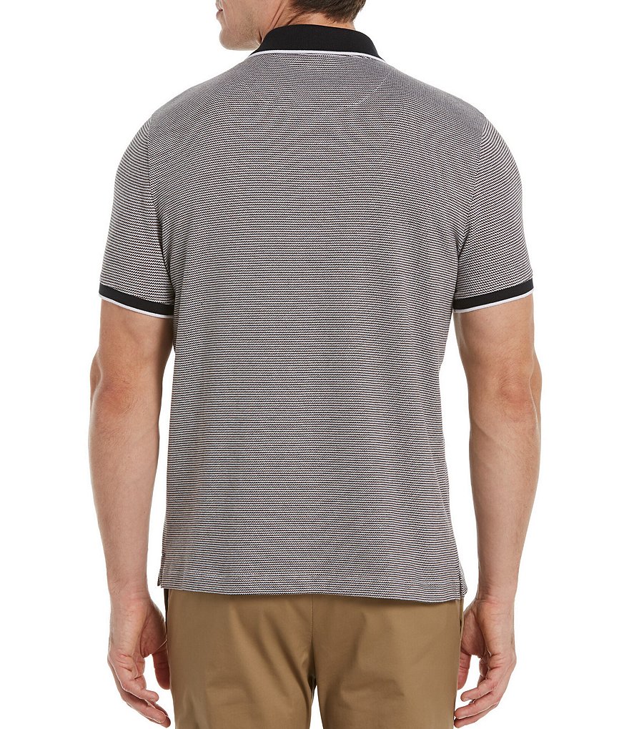 Visconti Petal Print Short-Sleeve Polo Shirt