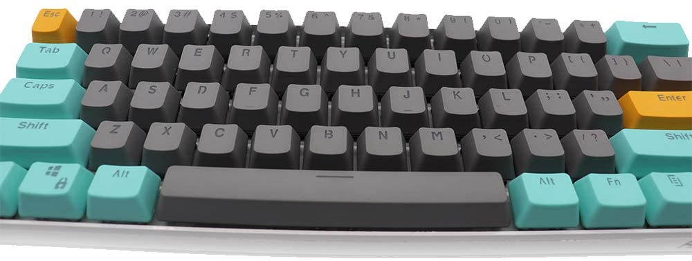 CUUWE 61 PBT Keycaps for 60 Percent Keyboard, Backlit Keycap Set for Mechanical Gaming Keyboard OEM Profile Keycaps with Key Puller for Cherry MX Switches GH60/RK61/GK61/Annie pro 2