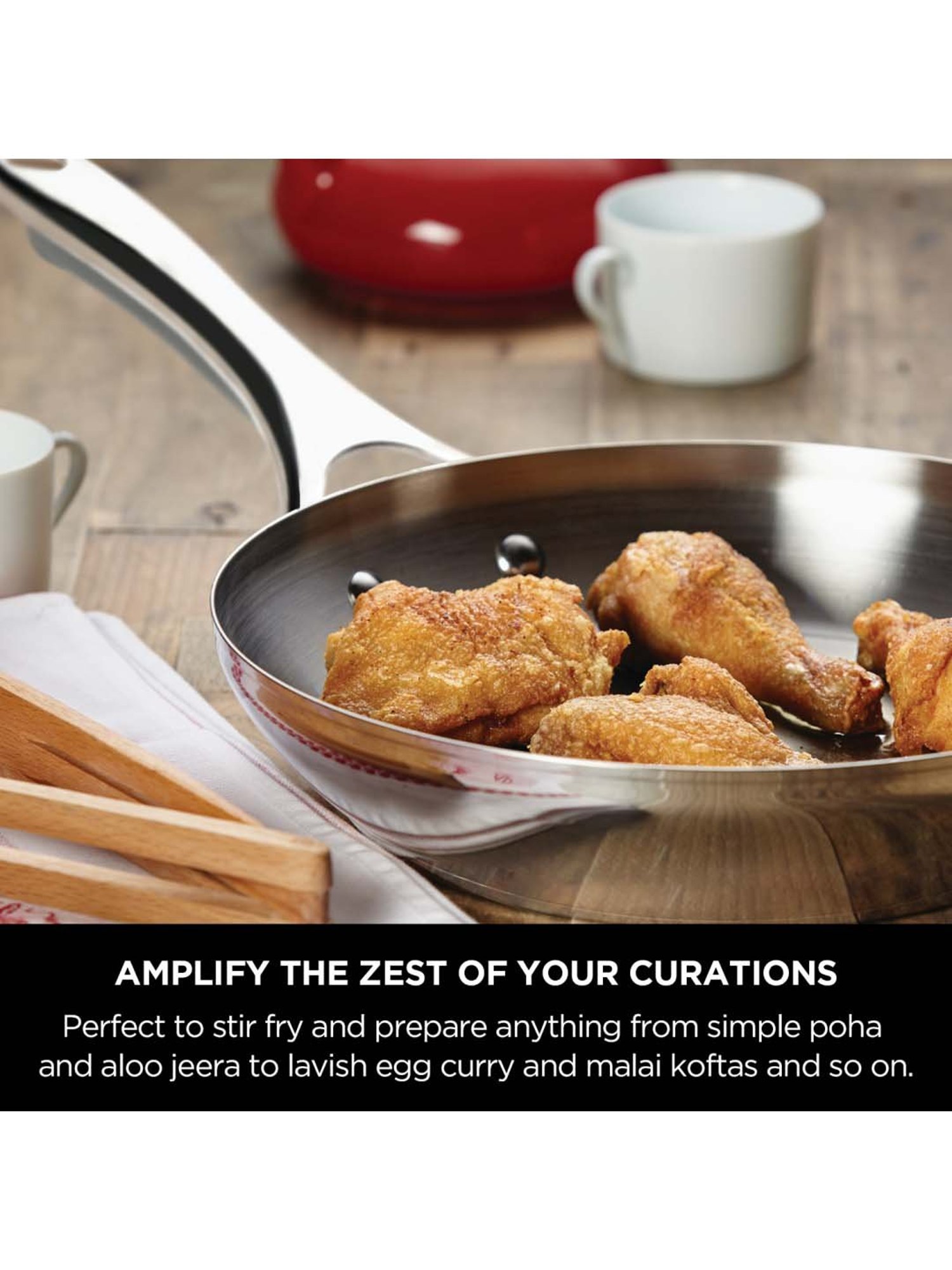 Meyer Select Stainless Steel Frypan 28cm (Induction & Gas Compatible)