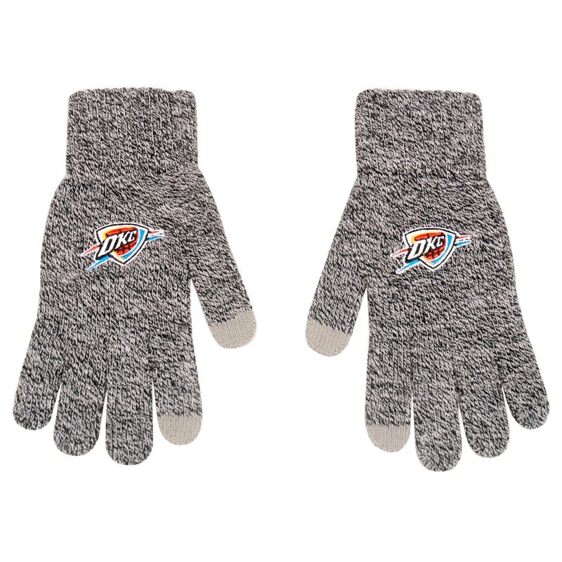 NBA Oklahoma City Thunder Gray Knit Gloves