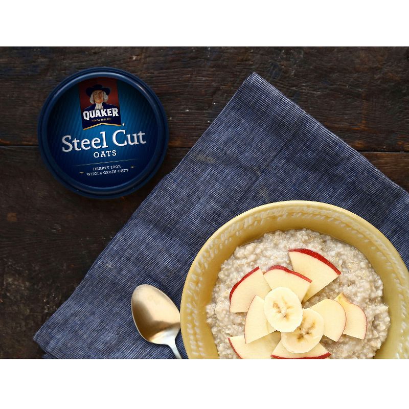 Quaker 100% Whole Grain Steel Cut Oats Canister - 30oz