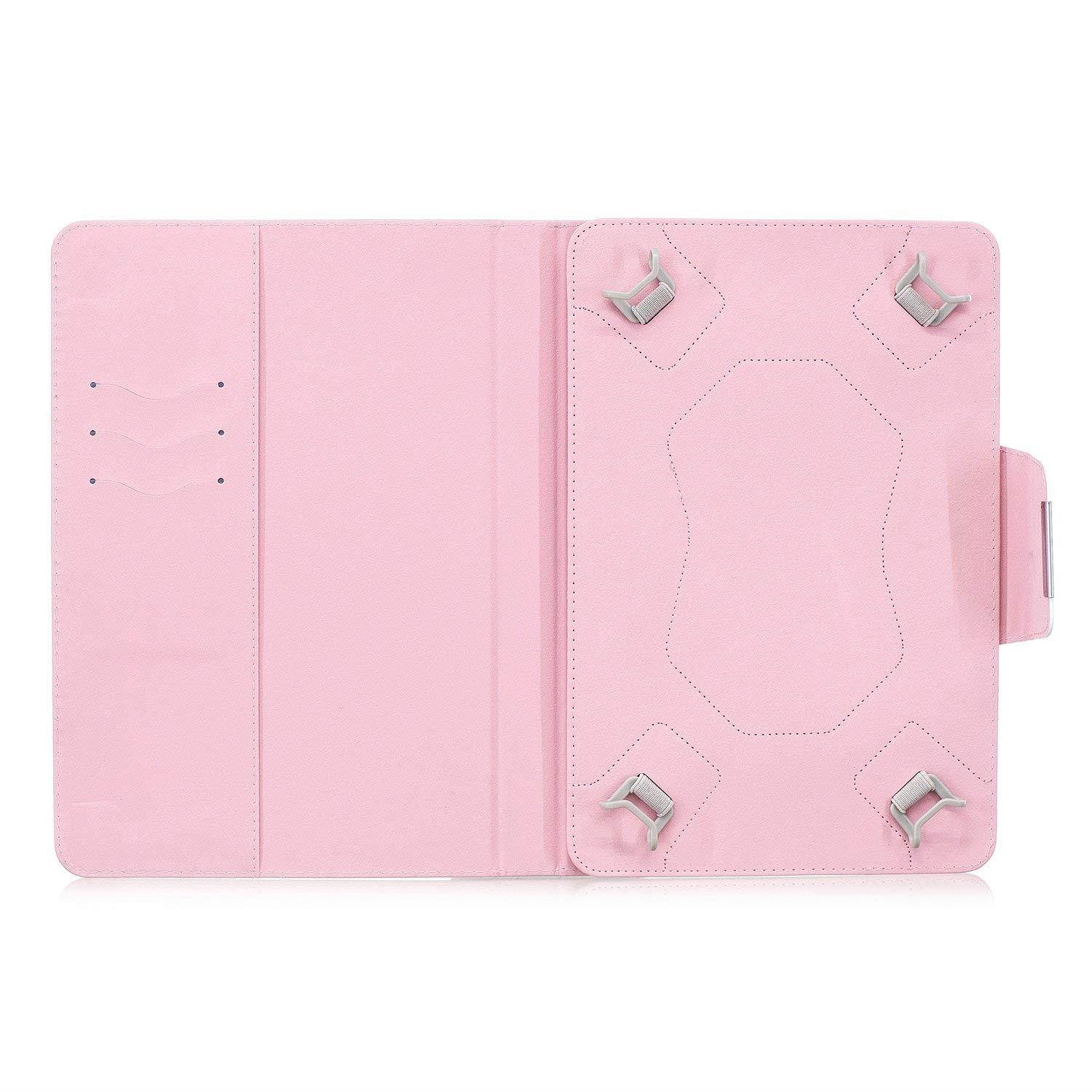 Universal Case for 7.5-8.5 inch Tablet, Dteck Pretty Cute Flip Stand Wallet Case with Card Slot PU Leather Protective Cover for iPad Mini,Kindle,Galaxy & Other 7.5-8.5 inch Tablet,Rainbow Sand