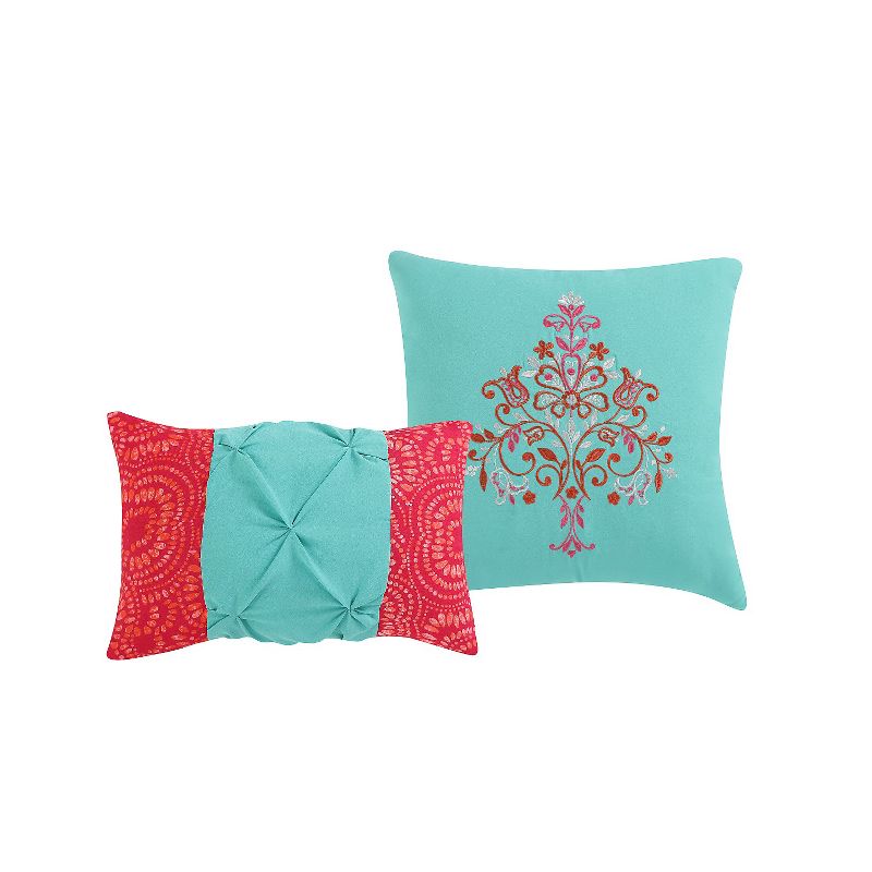 VCNY Home Casa Re'al Damask Reversible Comforter Set - Multicolored 4 Piece Twin - Twin XL