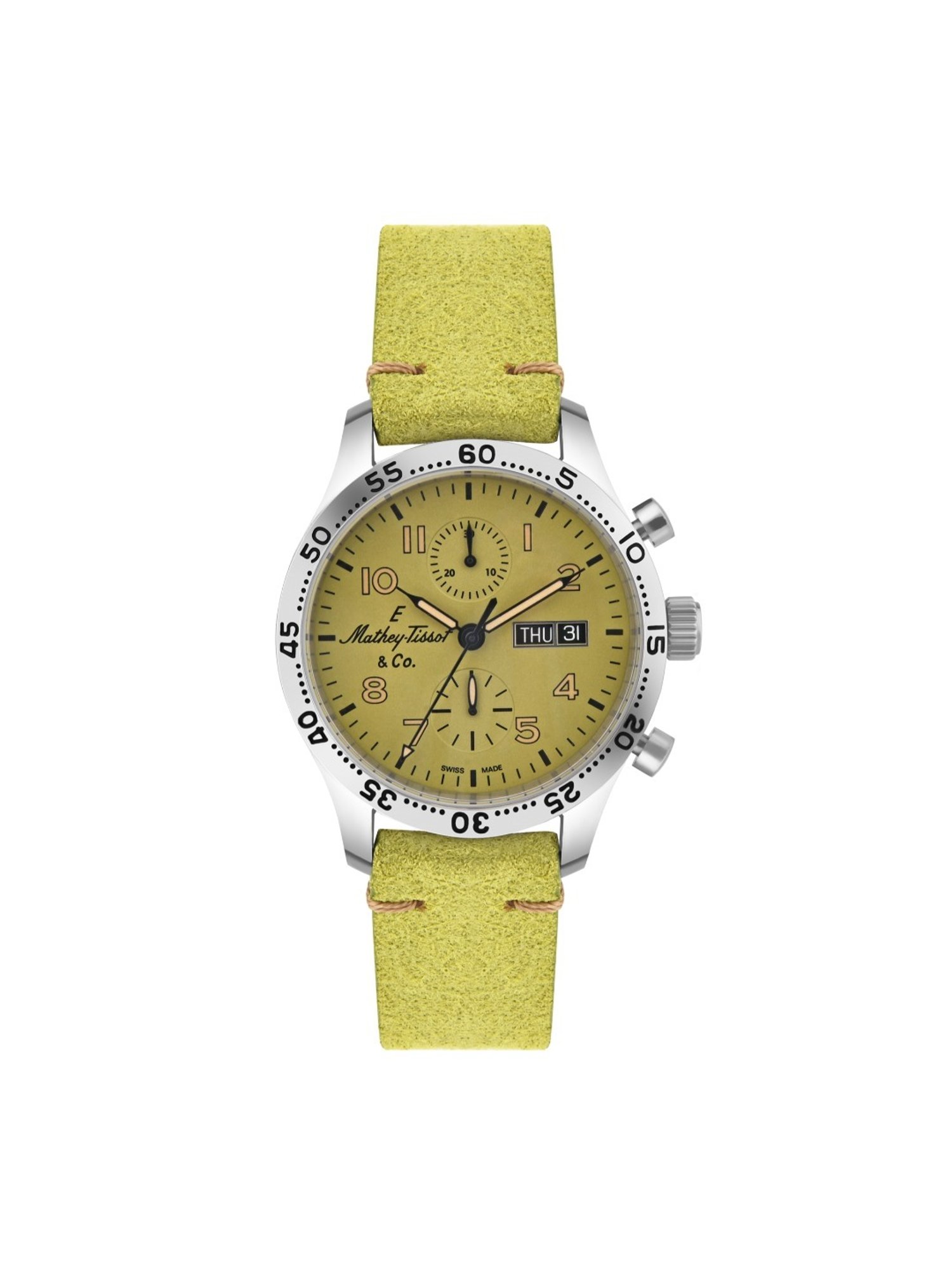 Mathey Tissot H1821CHTLV Type 21 Automatic Chronograph Watch for Men