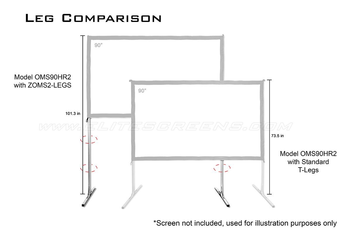 Elite Screens OMS110H2 Yard Master 2 Series 110" 16:9 Outdoor Projector Screen