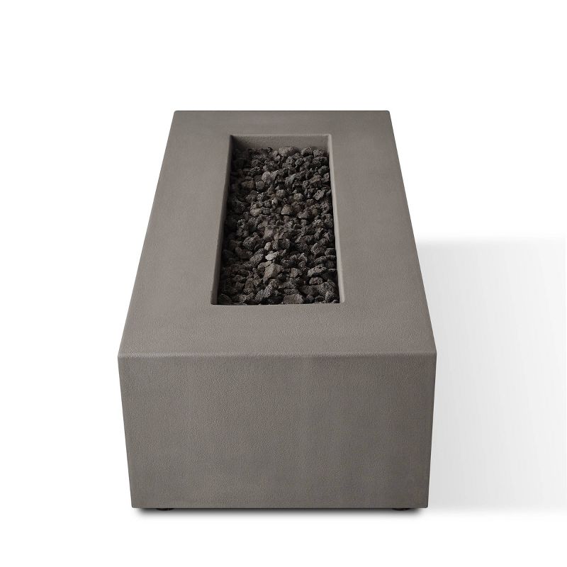 Caraga Casual Rectangle Propane Fire Table Flint - Jensen Co.