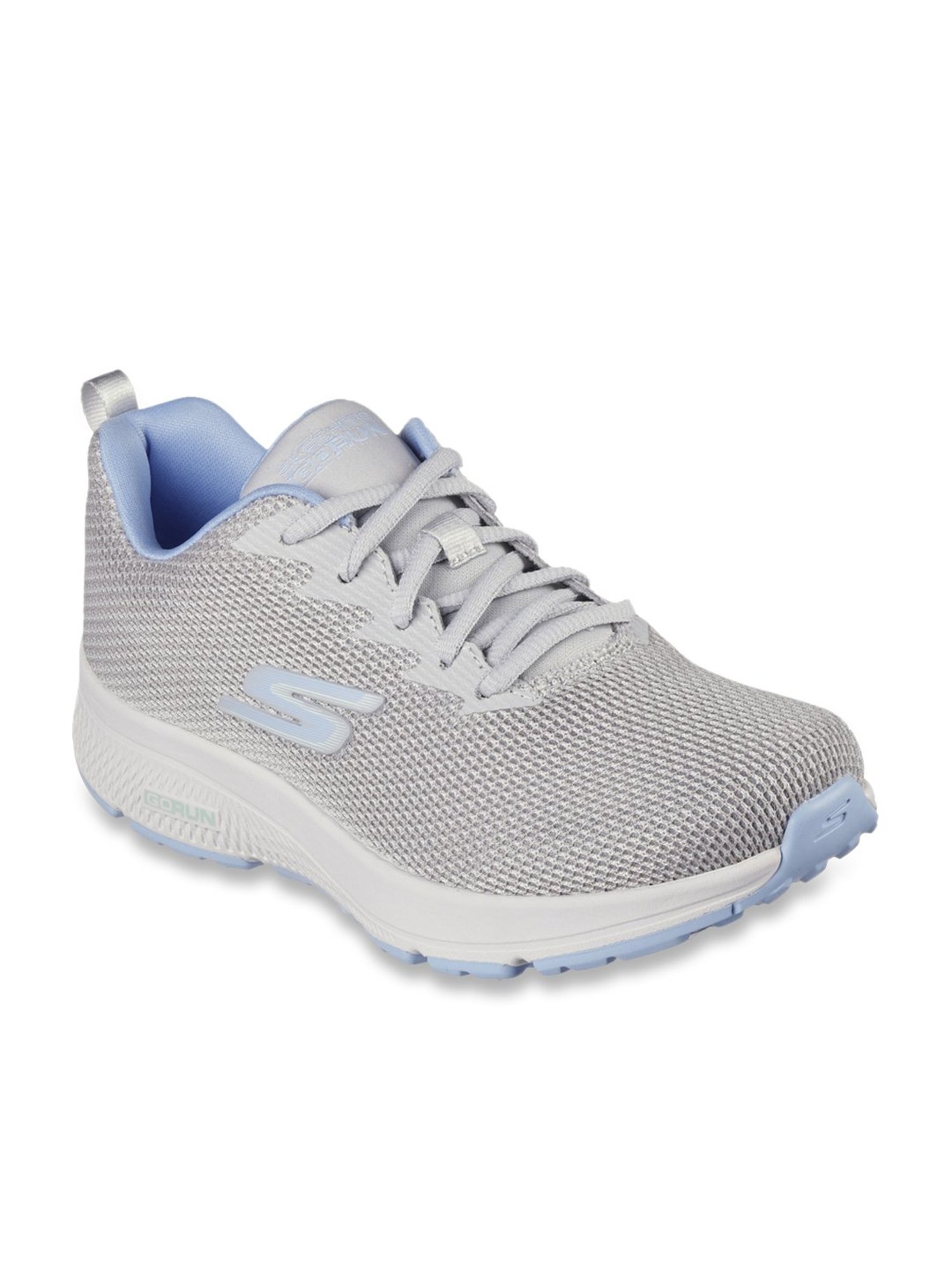 Skechers Women's GO RUN CONSISTENT Grey Blue Running Shoes