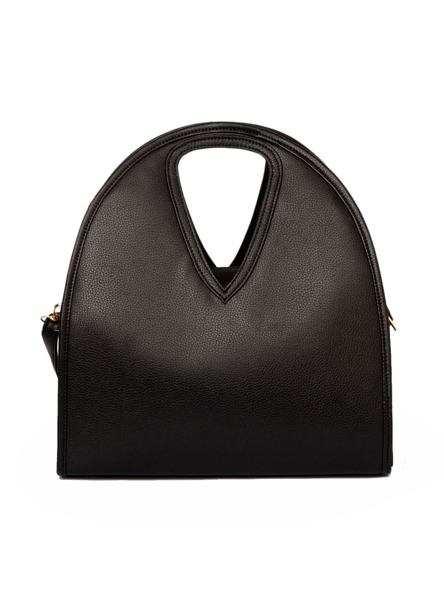 Modern Myth Black Cut Work Medium Hobo Bag