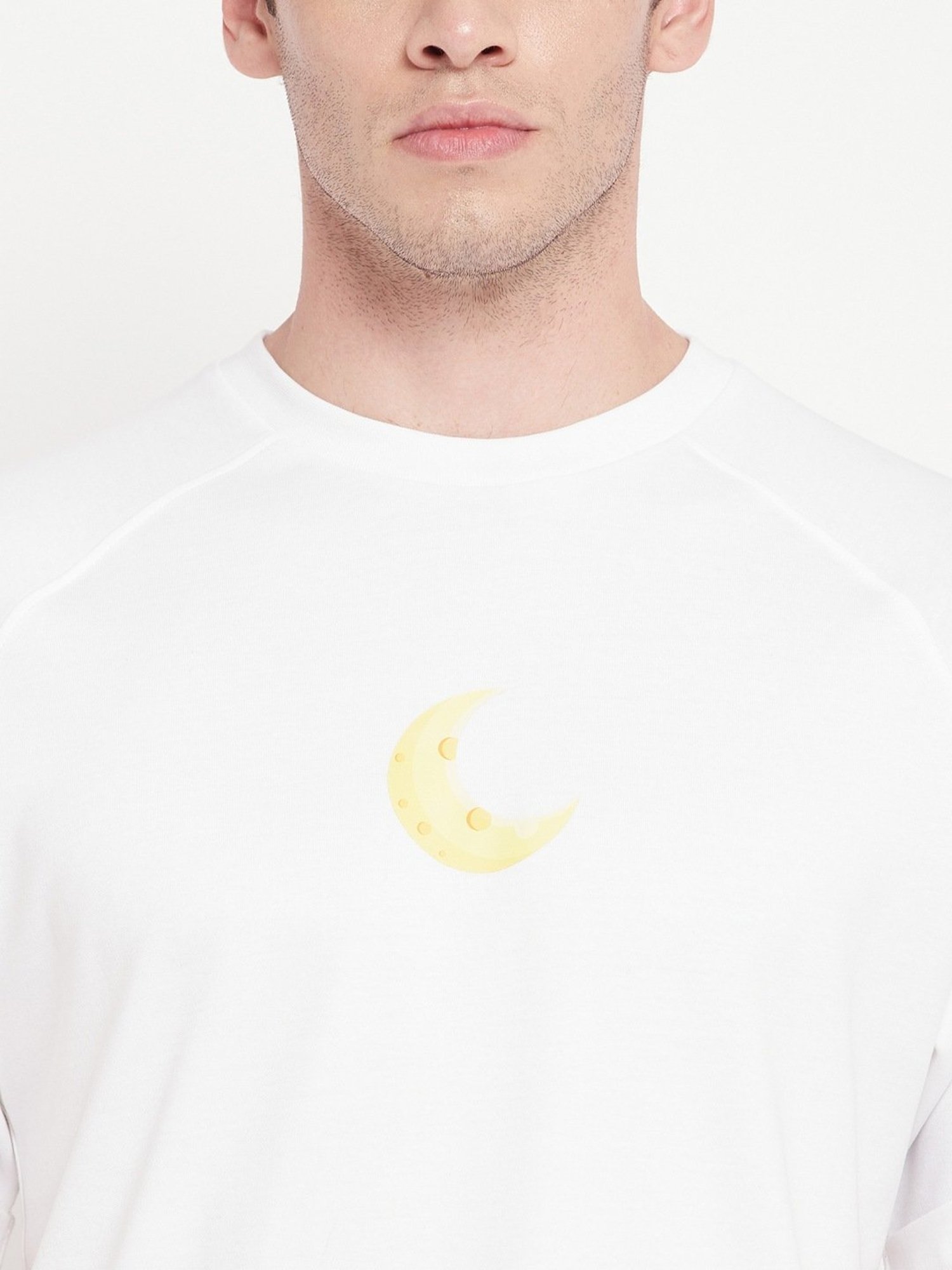 Edrio White Cotton Relaxed Fit T-Shirt