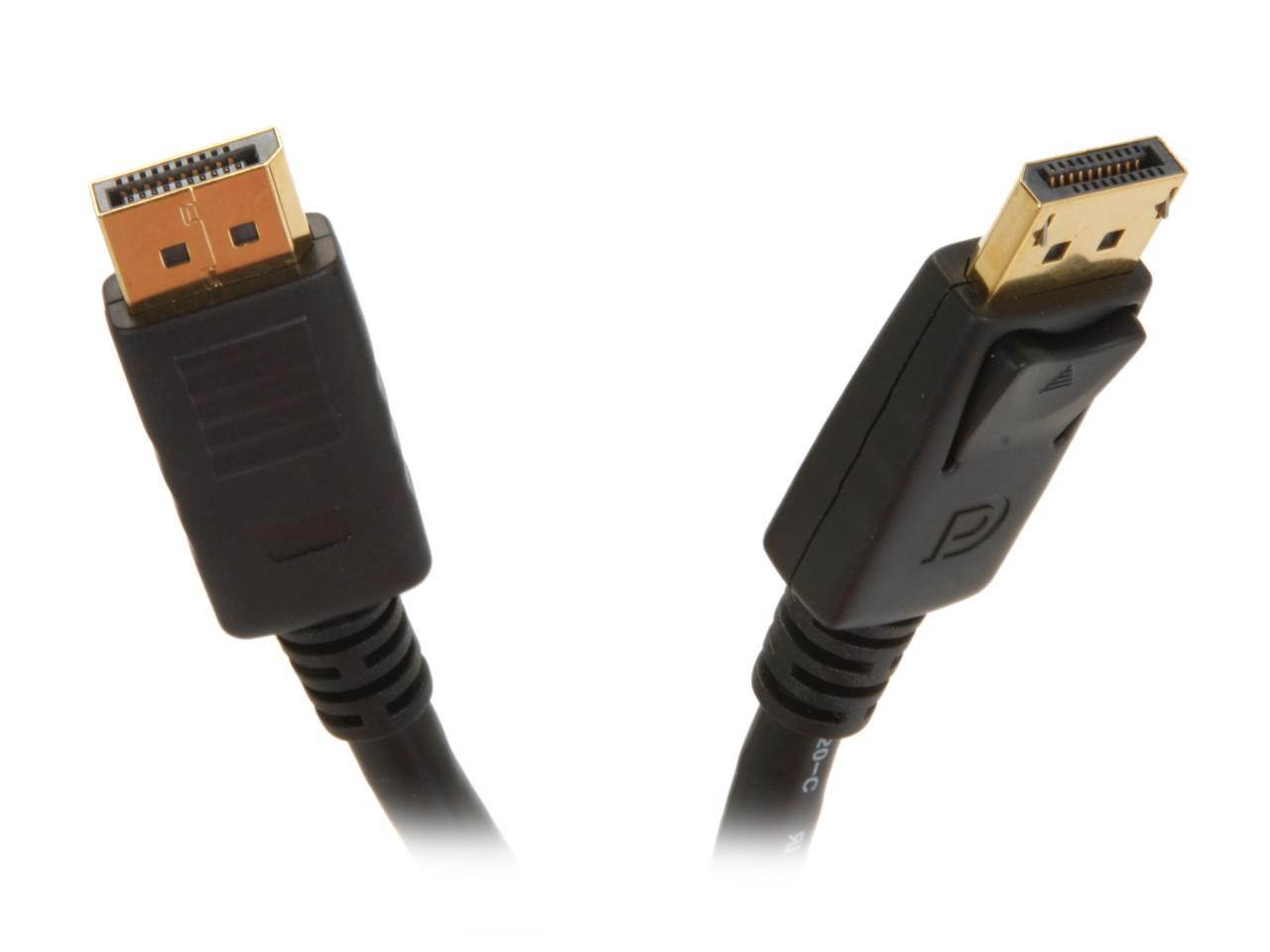 SA DP-10K 10 ft. Black DisplayPort male to DisplayPort male Audio / Video Cable Male to Male
