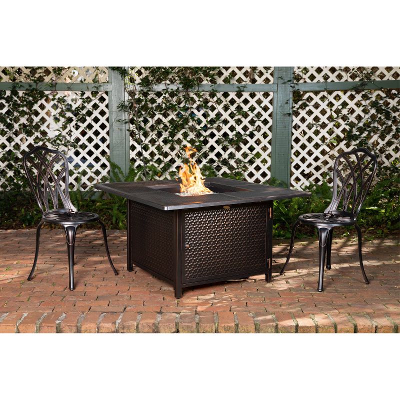 Walkers Square Aluminum LPG Fire Pit - Fire Sense