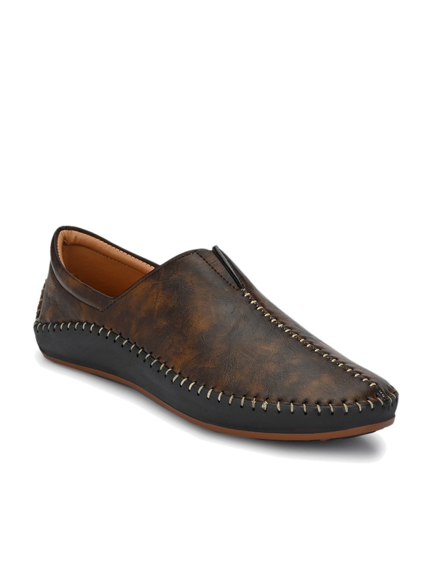 El Paso Brown Casual Slip-Ons