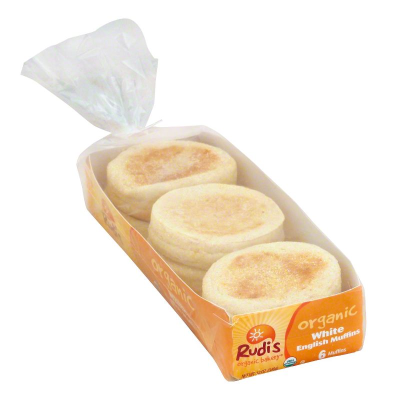 Rudi's Organic White English Muffins - 12oz