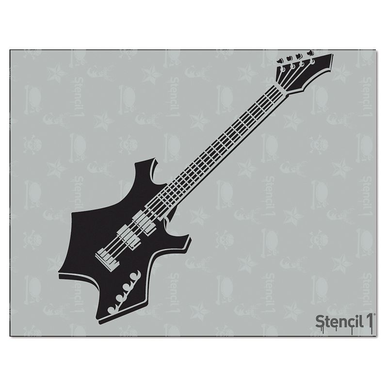 Stencil1 Guitar - Stencil 8.5" x 11"