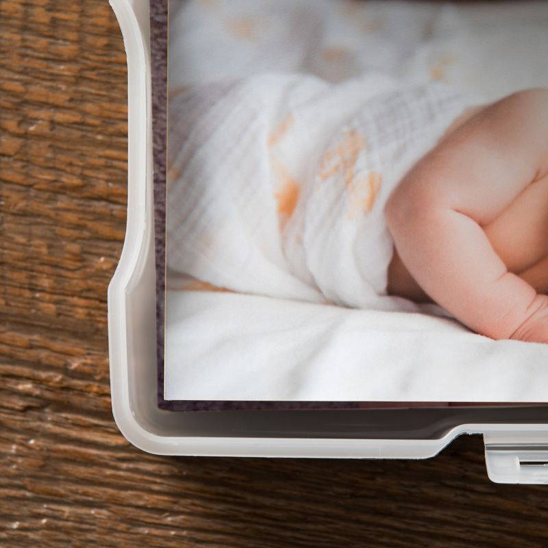 Extra Large 4" x 6" Photo and Embellishment Craft Keeper, 2 Pack, Pearl