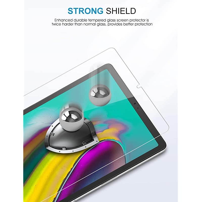 2Pack Galaxy Tab S5e Tab S6 Screen Protector  Tempered Glass Screen Protector for Samsung Galaxy Tab S5e Tab S6 105 Inch with High ResponseScratch Resistant