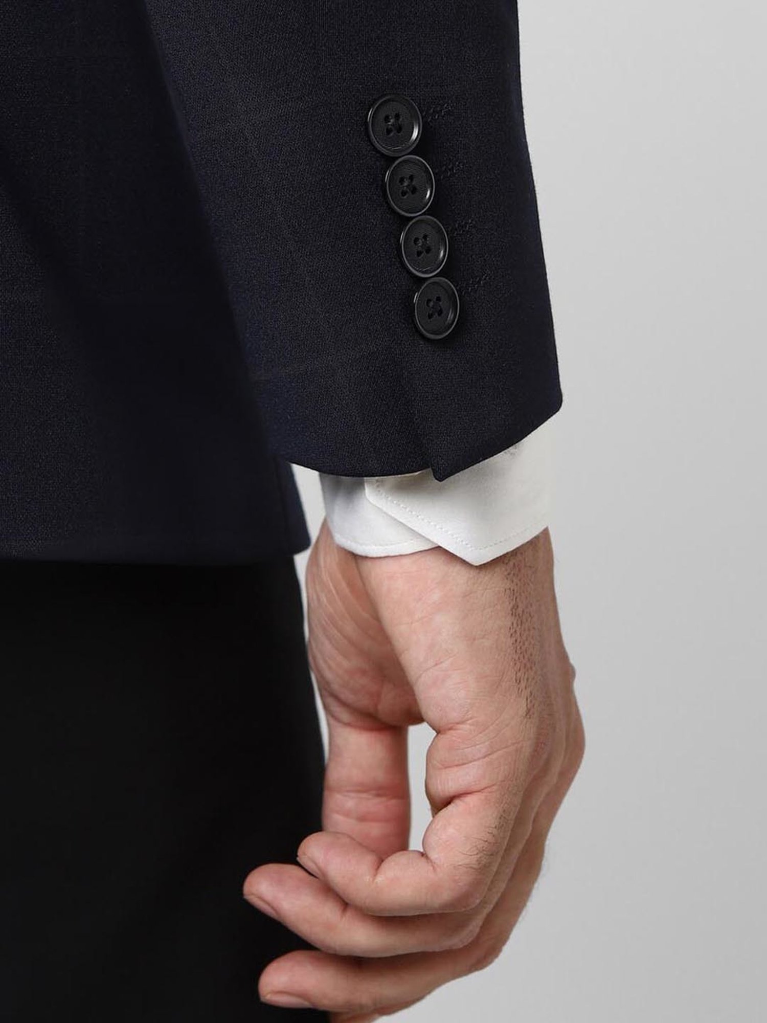 Van Heusen Navy Slim Fit Checks Blazer