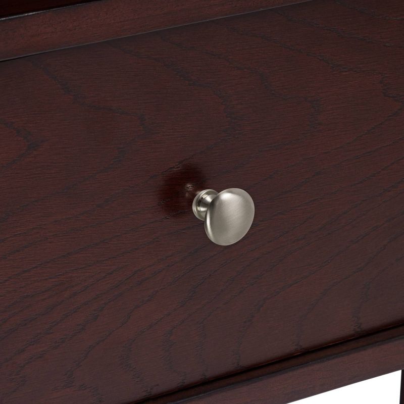 Elm Lane Huntley Espresso 15 1/4" Wide Narrow Chairside Accent Table