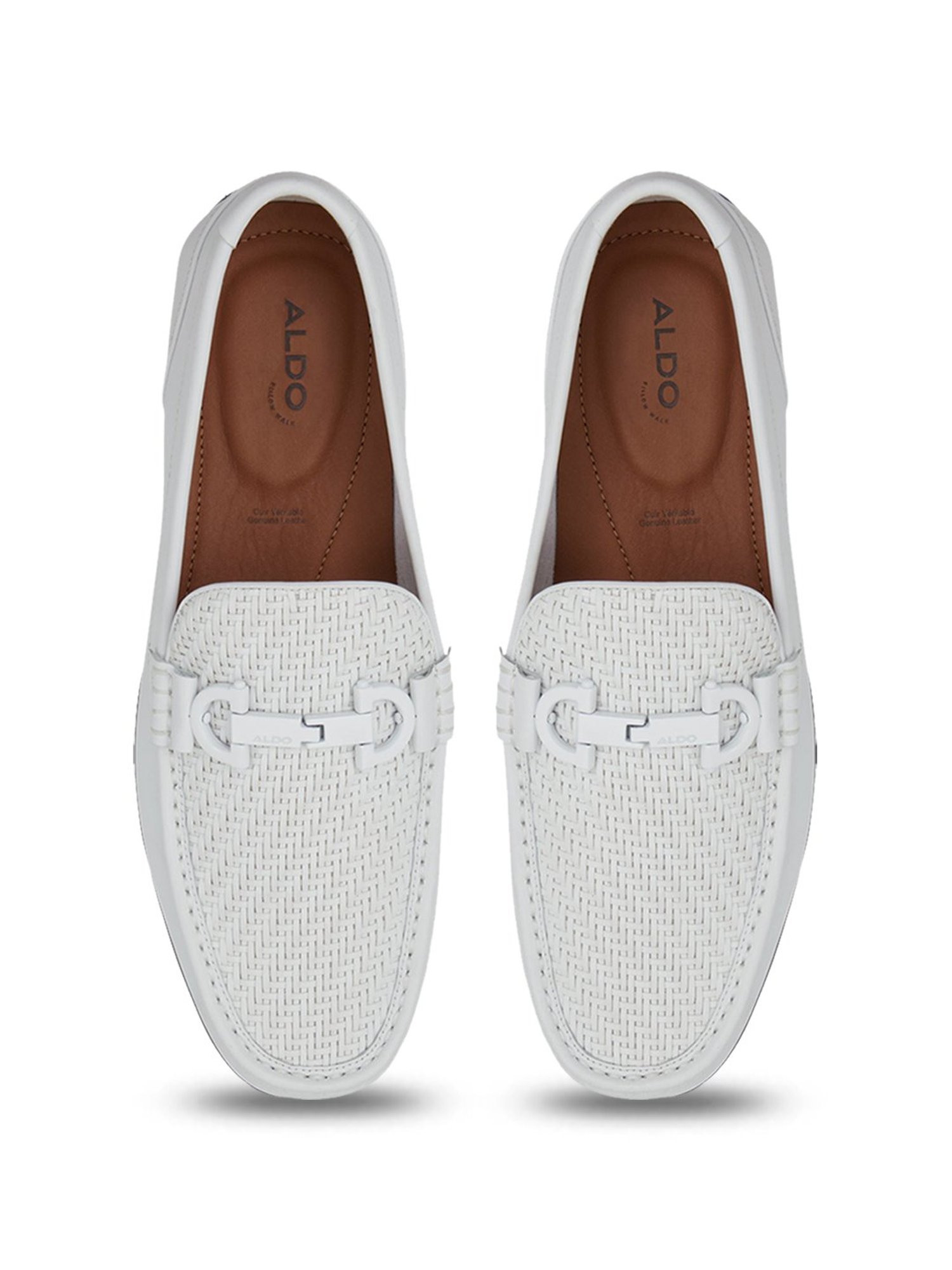Aldo Men's Orlovoflexx White Loafers