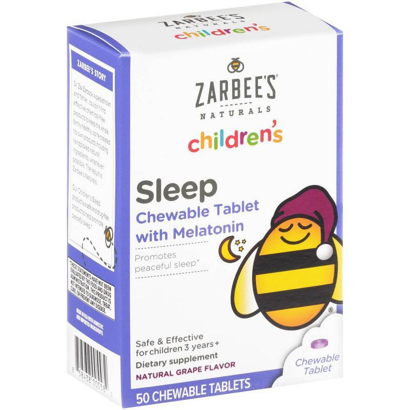 Zarbee's Children's Sleep Tablets with Melatonin - Grape Flavor - 50ct