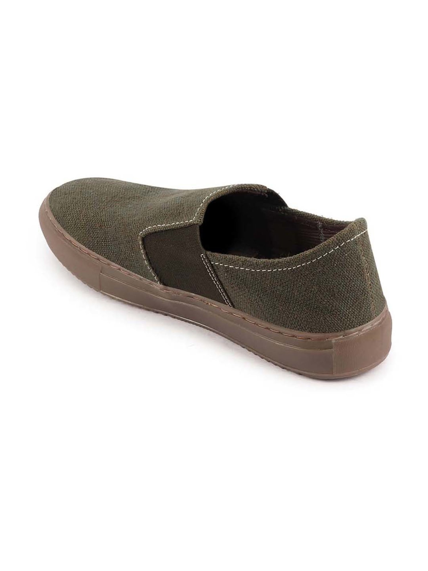 Fausto Men's Olive Casual Loafers