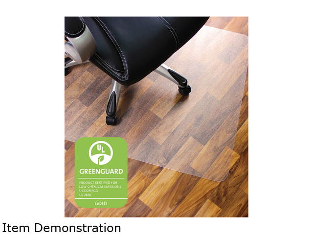 Floortex ER1213419ER Cleartex Ultimat Polycarbonate Chair Mat for Hard Floors, 48" x 53", Clear