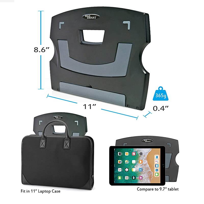 Tablet Drawing Stand Laptop Stand Riser Book Reading Stand Foldable Portable and Adjustable 6 Angles for Laptop Digital Graphic Drawing Tablet Artisul iPad Pro Wacom Cintiq Gray