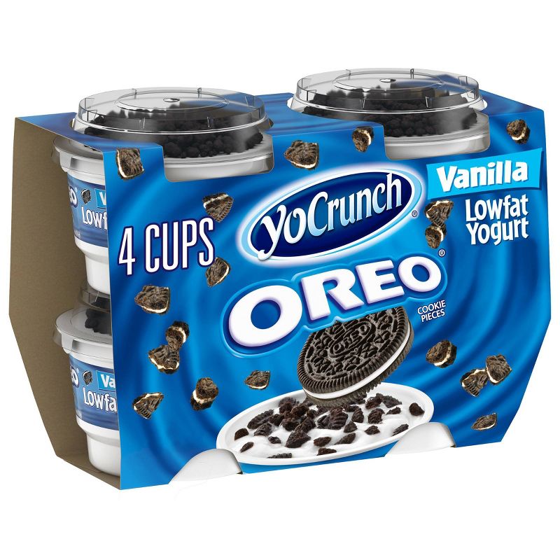 YoCrunch Oreo Vanilla Low Fat Yogurt - 4oz/4ct