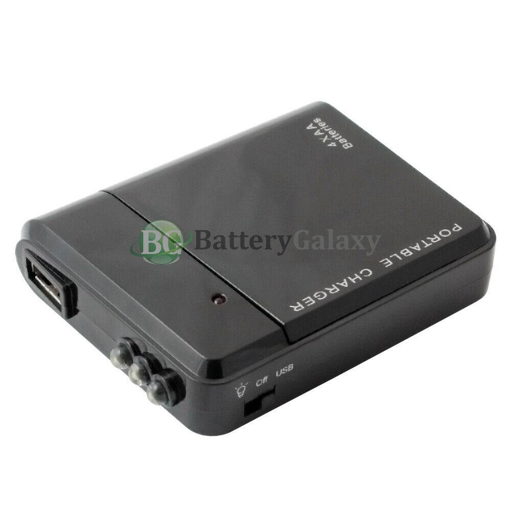 USB Emergency Portable 4AA Battery Charger for Phone  Galaxy 8/8+/S9/S9+