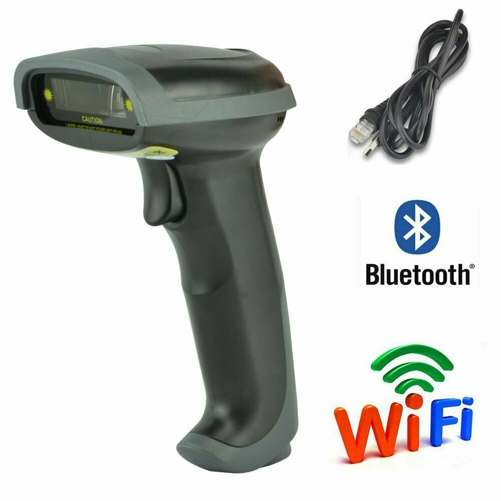 USB Bluetooth Wireless Wired Barcode Scanner Automc Laser Scan  POS Reader