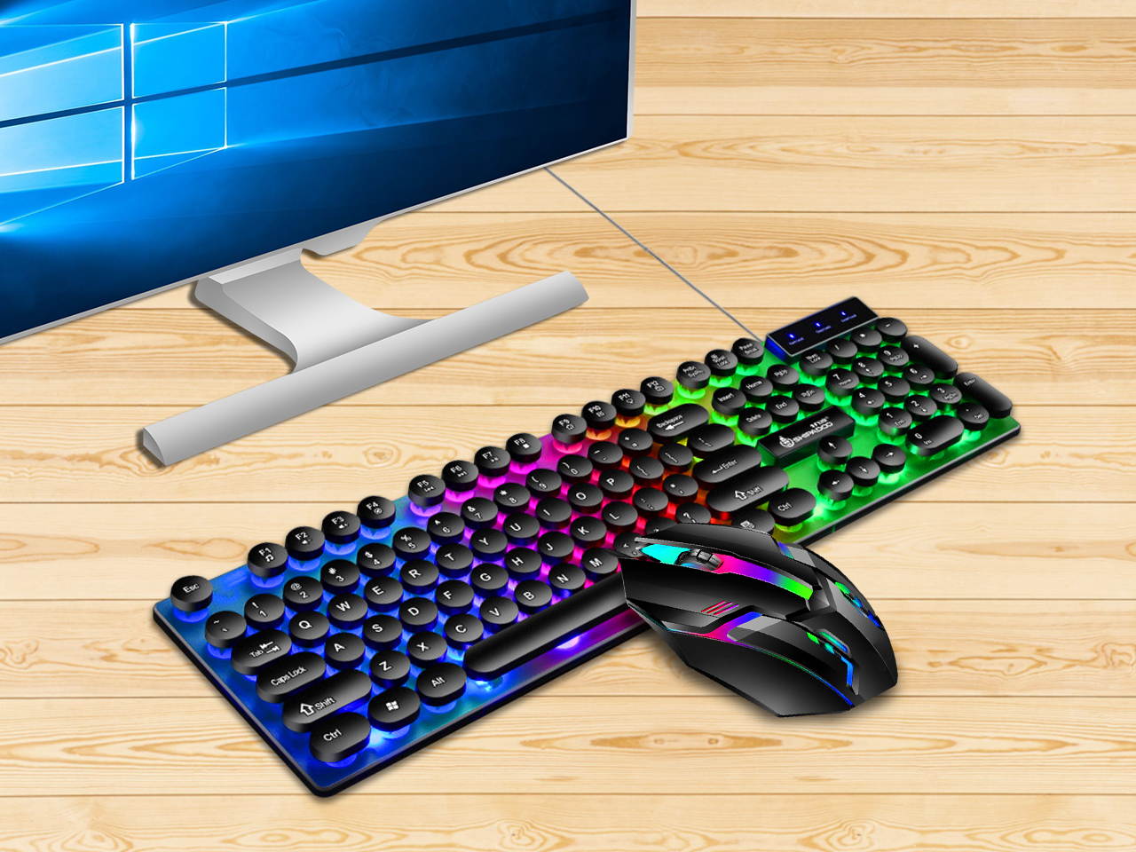 Glorious Modular Mechanical Gaming Keyboard (GMMK)- Barebone Edition (DIY Assembly Required) (Full Size, Black) + Glorious Black Aura Keycaps (Bundle)