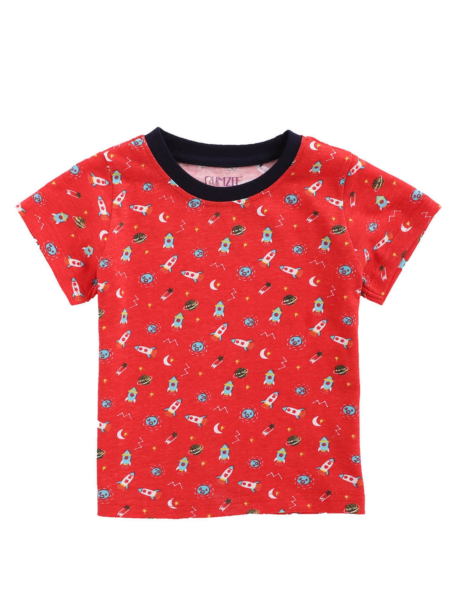 Bumzee Boys Multicolor Printed T-Shirts with Pyjamas (Pack Of 2)