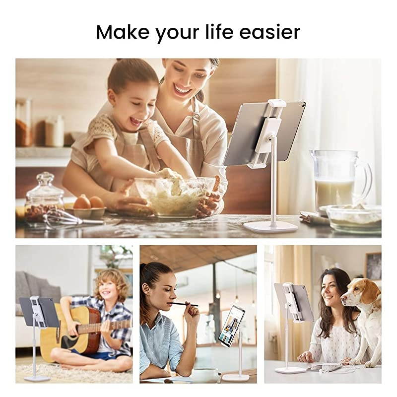 Tablet Stand Holder Height Adjustable Compatible for iPad Holder Desk Mount Dock Compatible for 2018 iPad Pro 12.9 iPad Air 10.5 Mini 4 3 2 Samsung Galaxy Tab A 10.1 Nintendo Switch